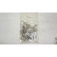 CROCHET BI ECARTE INOX JG avec boucle+rivets