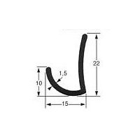 MOULURE GOUTTIERE 22X15 ALU    LES 5M