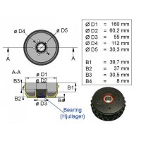 TAMBOUR AK D=160 CARTOUCHE 112X5  1637