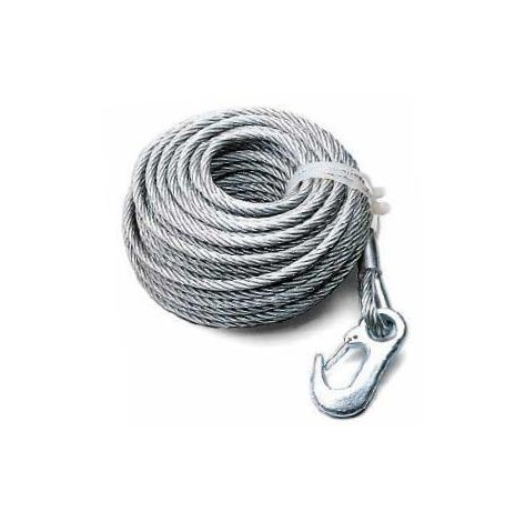 CABLE TREUIL 500KG AV CROCHET LONG 10M  5MM