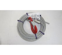 CABLE TREUIL 900KG AVEC CROCHET Longueur 12,5m