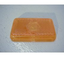 CABOCHON FEU ORANGE PLAT