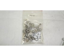 CROCHET BI ECARTE INOX JG avec boucle+rivets