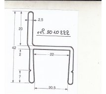 MOULURE ENCADRT ALU PANN SANDW 20MM AVEC REBORD