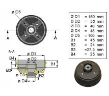 TAMBOUR AK D=160 100X4 SB160/1635