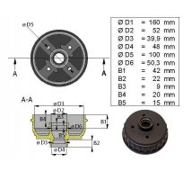 TAMBOUR AK D=160 100X4 1636/37