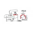 CROCHET EM 350 D=65MM boul 12/12mm FORCE 3500KG