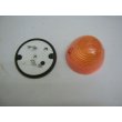 FEU ORANGE   ROND   OBUS   D=76mm