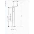 PIED TELESC C=50MM       Charge maxi 500Kg