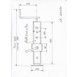 PIED TELESC C=70 RENFORCE et  TROUS