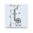 ROUE MANOEUVRE 48MM AK GALET TOLE 200X50