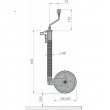 ROUE MANOEUVRE D=48 RENFORCEE ANNELEE ALKO