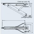 VERIN AK  JAMBE 460MM 2 BRAS DE RENFORT